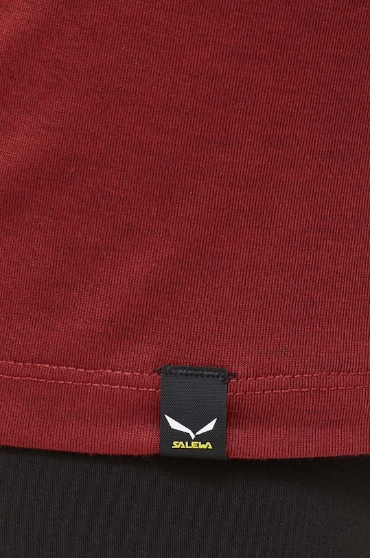 Salewa t-shirt sportowy Solid Dry 00.0000027019 bordowy