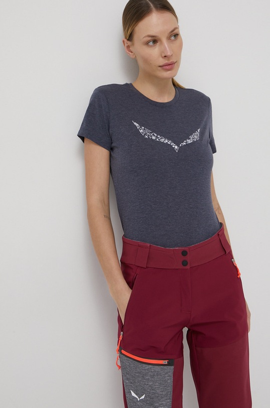 Salewa tricou sport Solidlogo bleumarin 00.0000027019