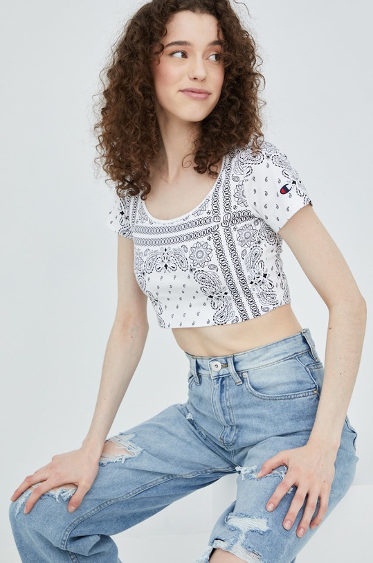 Champion t-shirt in cotone bianco 115127