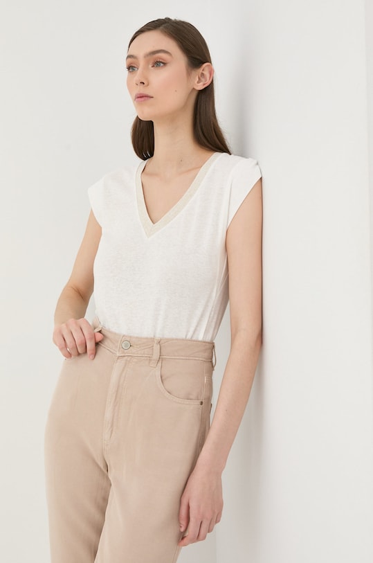 Morgan tricou de in uni alb 221.DAME