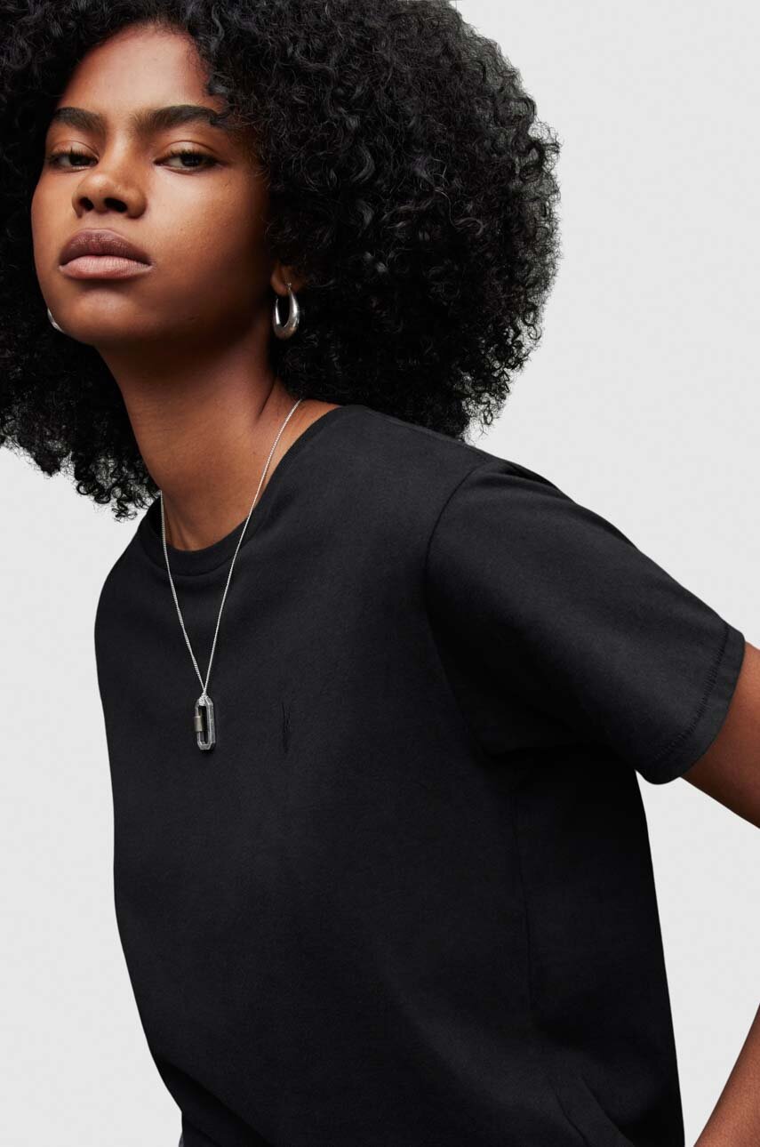 AllSaints t-shirt in cotone WM248W nero AA00
