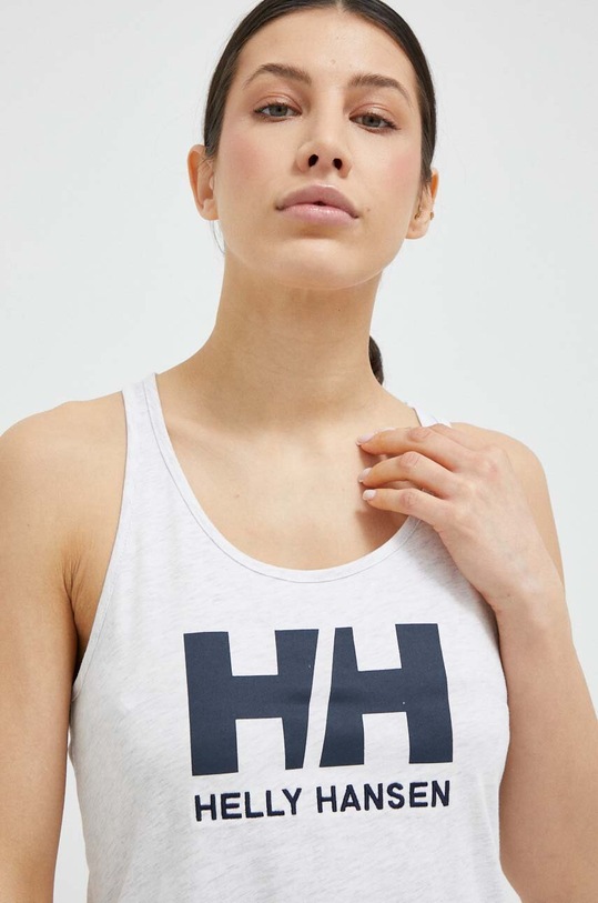 Pamučni top Helly Hansen siva 33838