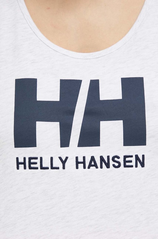 Pamučni top Helly Hansen 33838 siva
