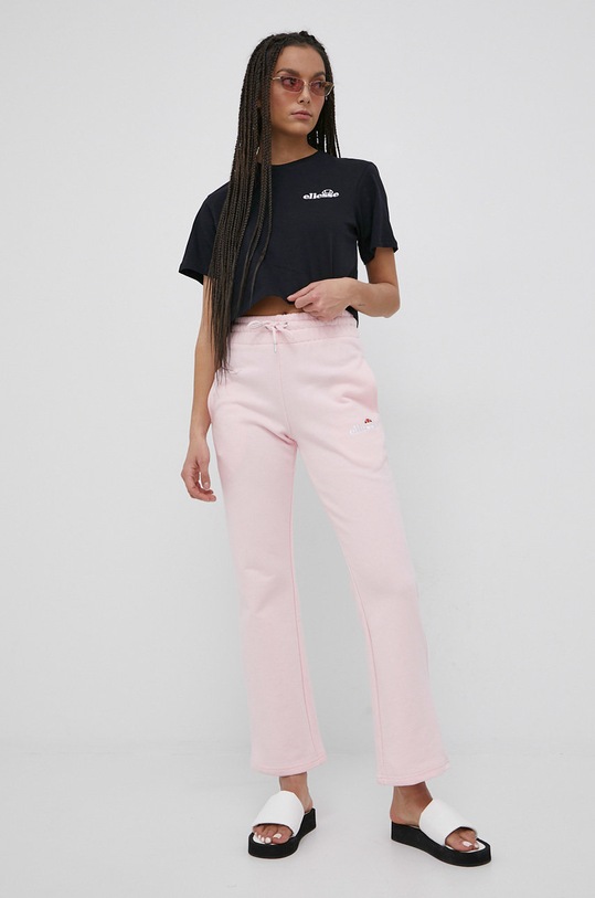 Ellesse t-shirt bawełniany SGM14626 czarny SS22