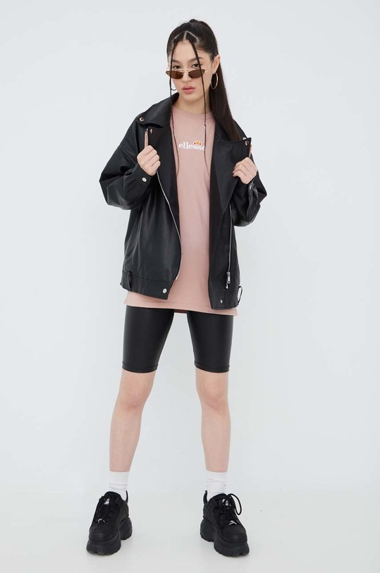 Bavlněné tričko Ellesse SGM13148 růžová SS22