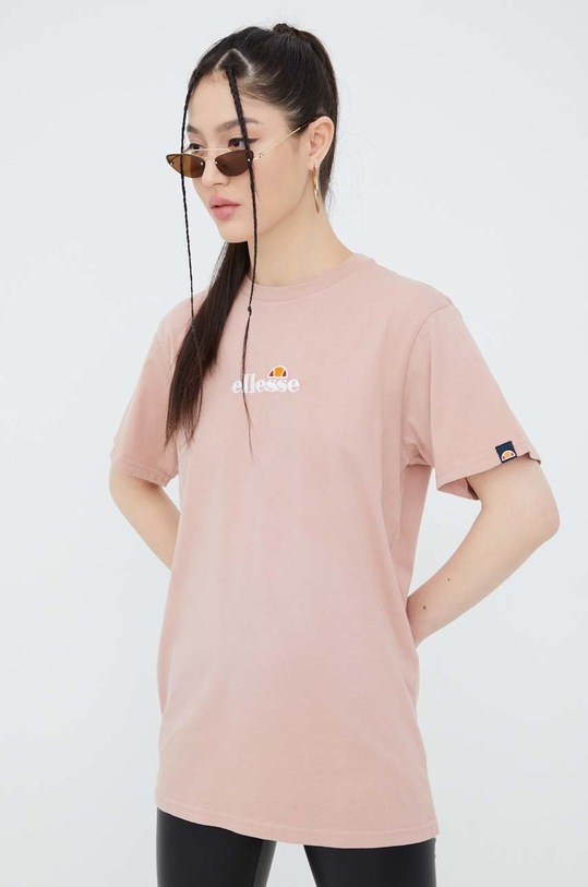 Bavlněné tričko Ellesse růžová SGM13148