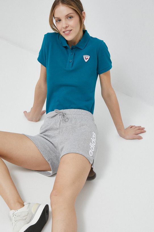 Бавовняна футболка Rossignol RLKWY02 бірюзовий SS23