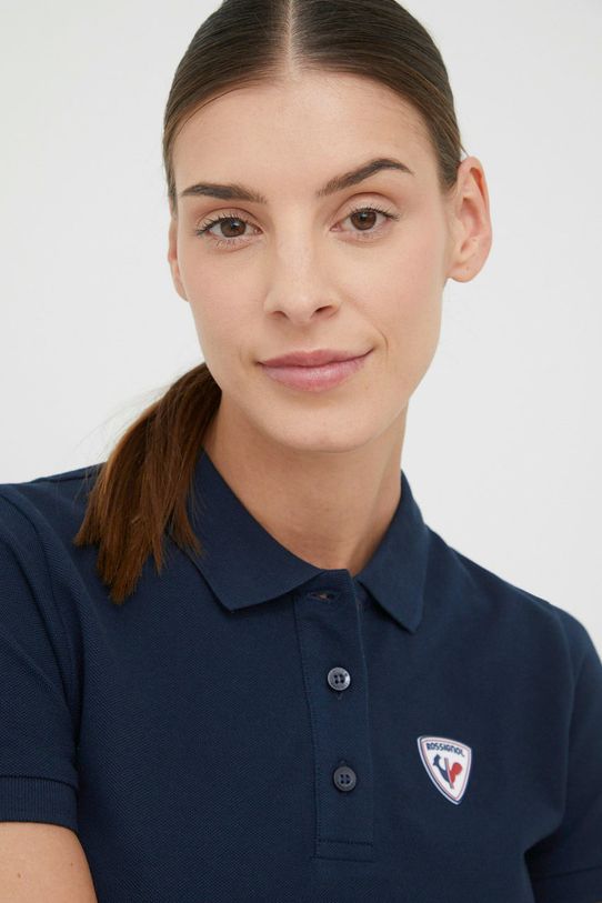 Rossignol t-shirt bawełniany granatowy RLKWY02