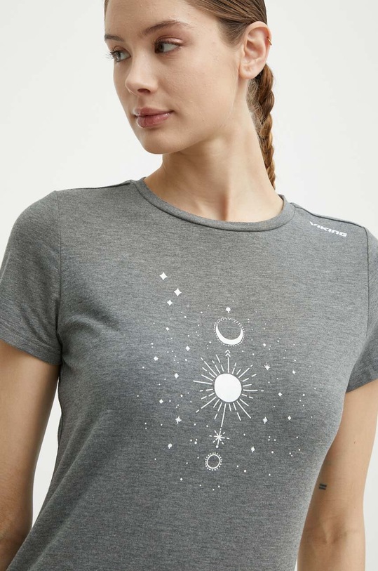 Viking t-shirt sportowy Lako Bamboo szary 500.22.5544