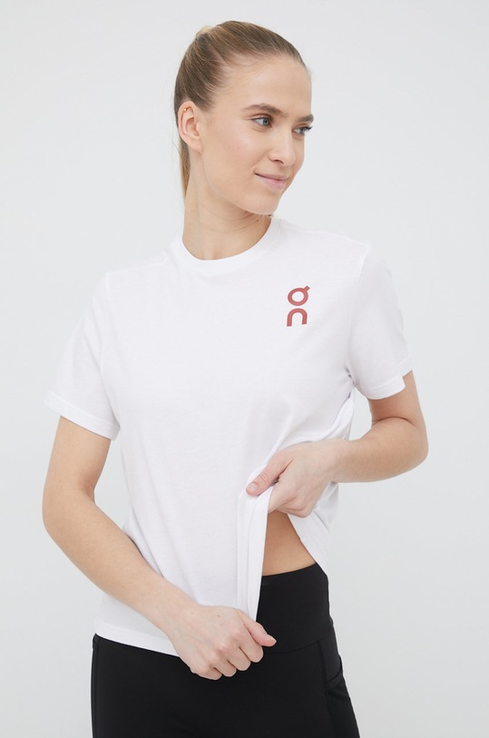 ON Running t-shirt Graphic-T nadruk biały 27100687