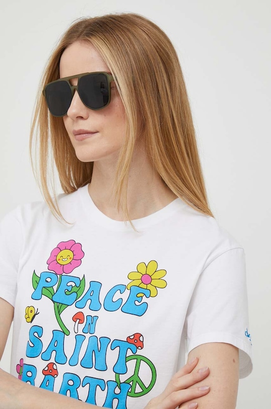 MC2 Saint Barth t-shirt bawełniany regular biały EMI0001