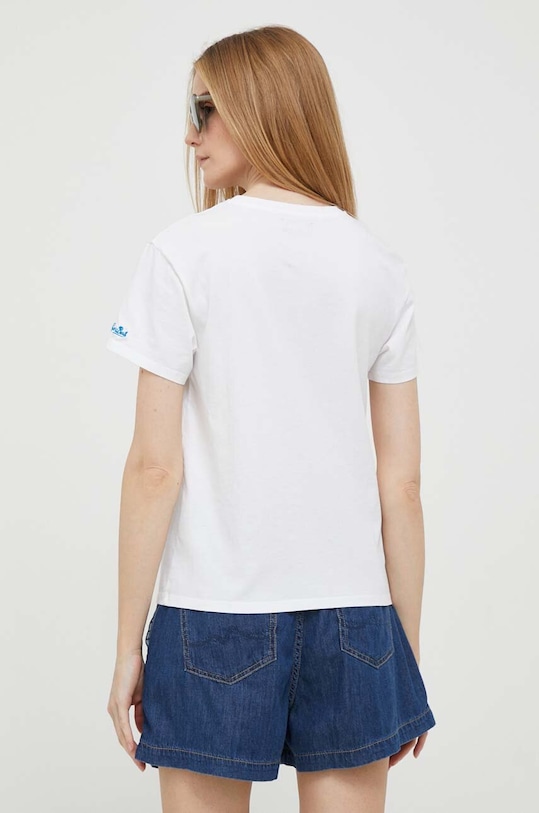 Odzież MC2 Saint Barth t-shirt bawełniany EMI0001 biały