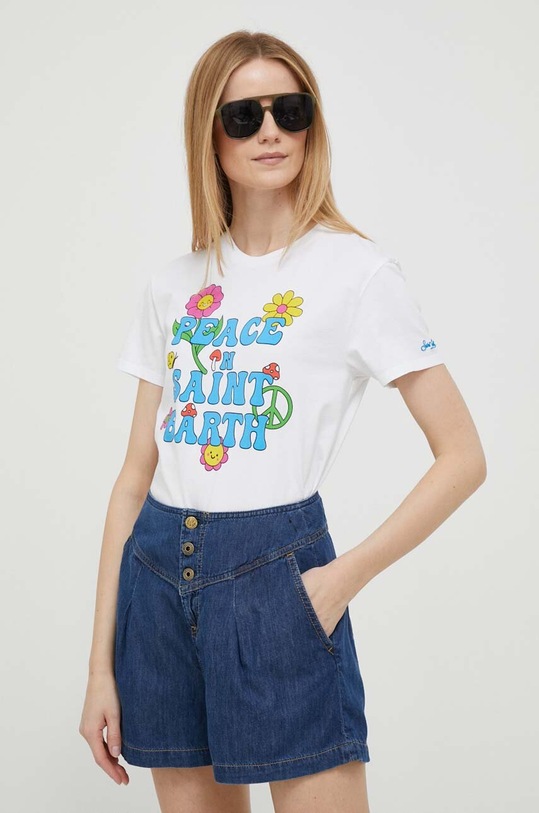 MC2 Saint Barth t-shirt bawełniany biały EMI0001