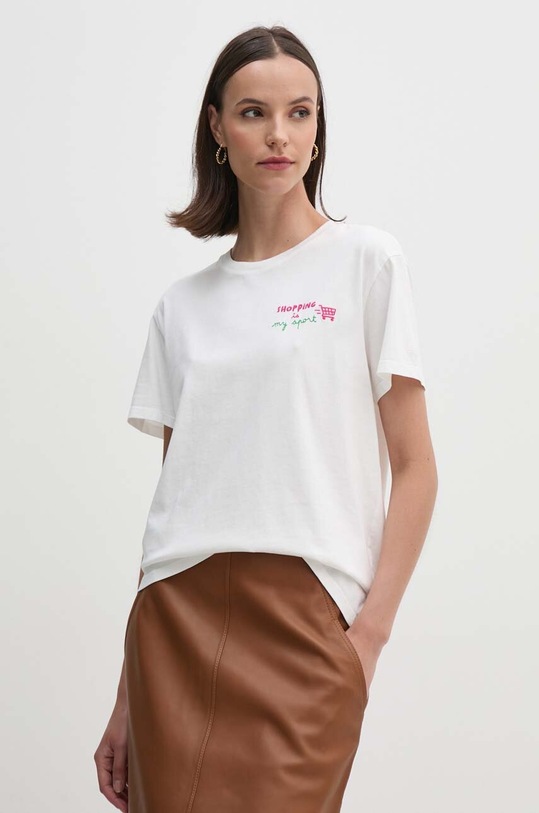 MC2 Saint Barth tricou din bumbac imprimeu alb EMI0001