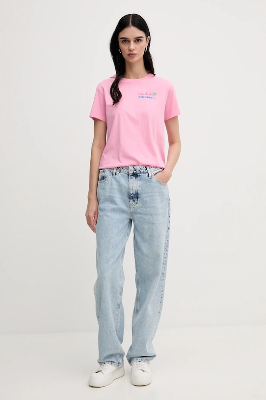 MC2 Saint Barth tricou din bumbac EMI0001 roz AA00