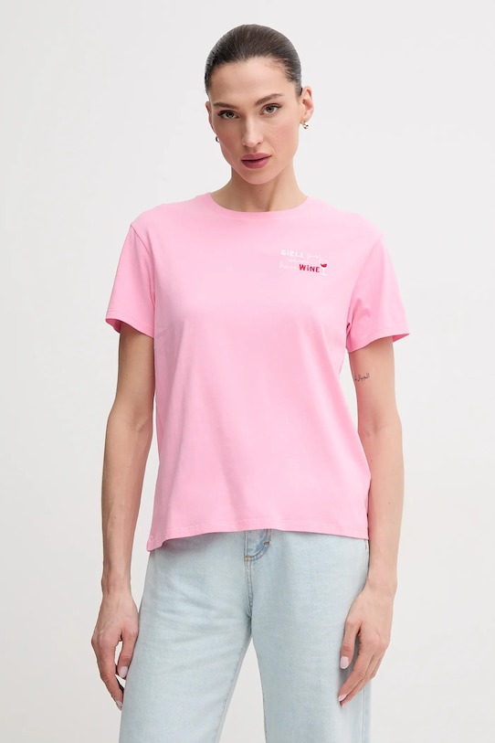 MC2 Saint Barth tricou din bumbac roz EMI0001