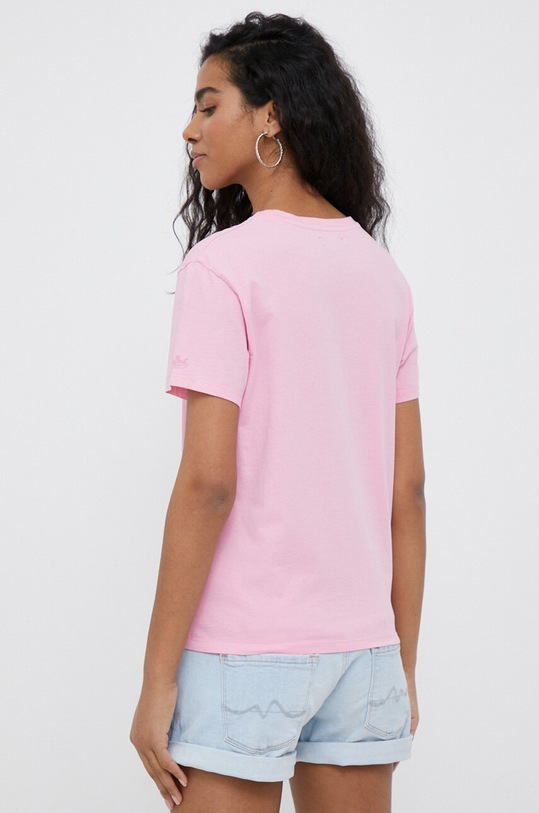 Одежда Хлопковая футболка MC2 Saint Barth EMI0001 розовый