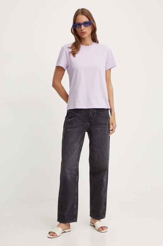 MC2 Saint Barth t-shirt bawełniany EMI0001 fioletowy AA00