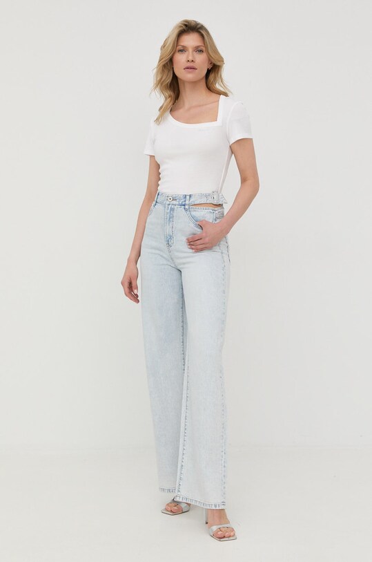 Odzież Miss Sixty t-shirt 6W2SJ4600000 biały