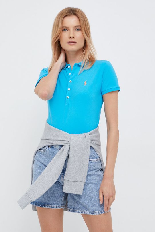 Polo majica Polo Ralph Lauren slim plava 211870245010