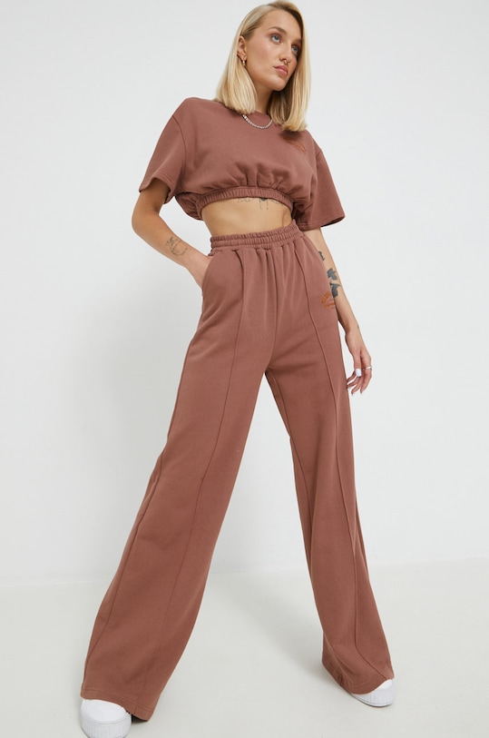 Sixth June tricou din bumbac 33440 maro SS22