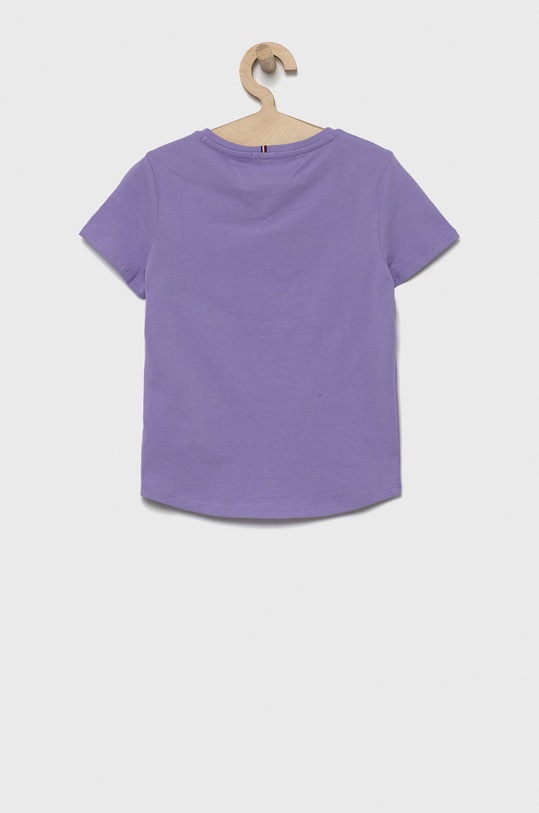 Tommy Hilfiger T-shirt bawełniany dziecięcy KG0KG06301.PPYY fioletowy SS22
