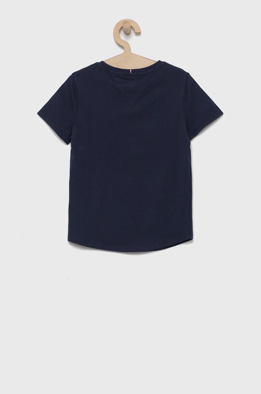 Tommy Hilfiger T-shirt bawełniany dziecięcy KG0KG06301.PPYY granatowy SS22