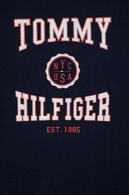 Dziewczynka Tommy Hilfiger t-shirt dziecięcy KG0KG06309.PPYY granatowy