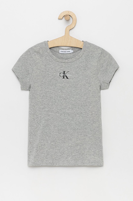 Calvin Klein Jeans gyerek pamut póló pamut szürke IG0IG01470.PPYY