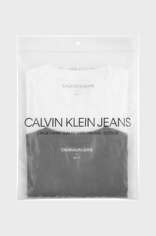 Calvin Klein Jeans T-shirt bawełniany dziecięcy (2-pack) IG0IG01258.PPYY IG0IG01258.PPYY czarny