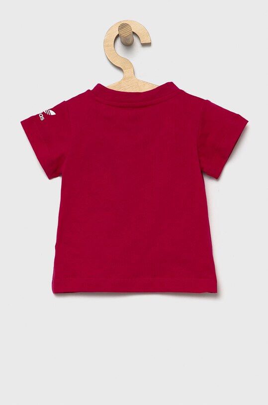 Παιδικό βαμβακερό μπλουζάκι adidas Originals HE6845 ροζ SS22