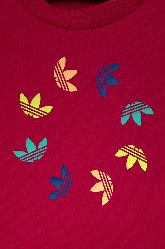Deklice Otroška bombažna kratka majica adidas Originals HE6845 roza