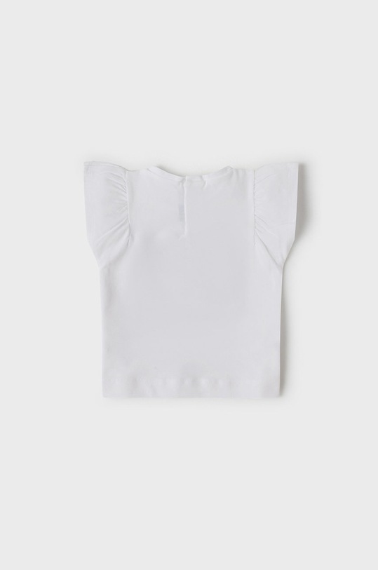 Mayoral T-shirt bawełniany dziecięcy 1023.4D.BABY pomarańczowy SS22