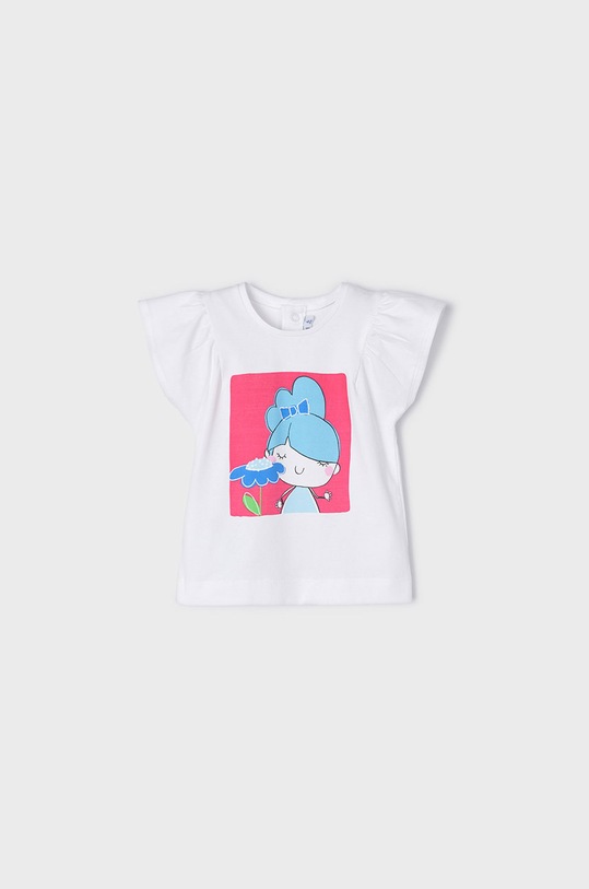 Mayoral tricou de bumbac pentru copii print roz 1023.4D.BABY
