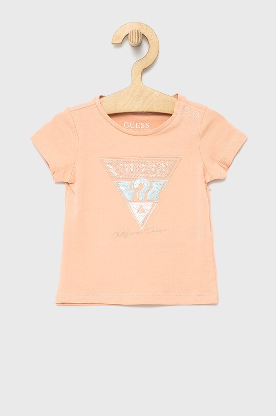 Guess t-shirt dziecięcy aplikacja pomarańczowy K2GI21.K6YW1