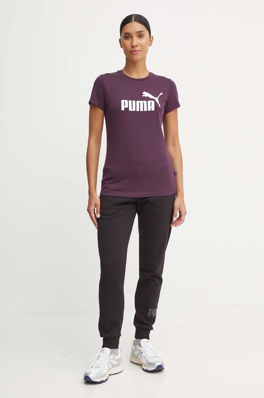 Puma tricou de bumbac pentru copii 586775 violet AW24