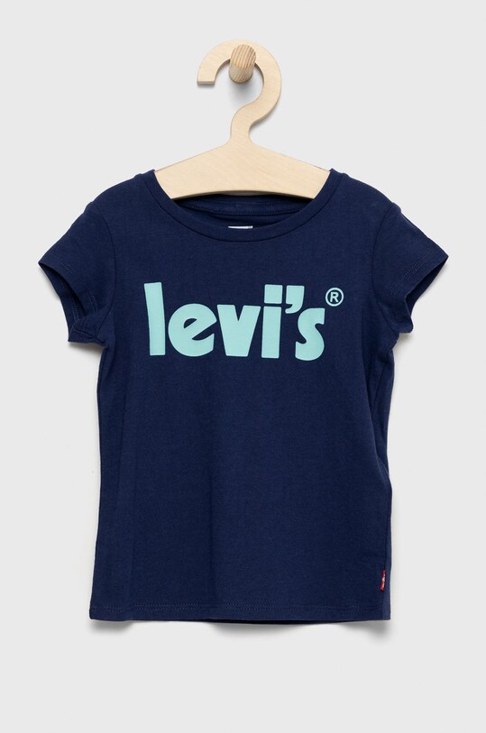 Levi's t-shirt in cotone per bambini cotone blu navy 3EE559.G