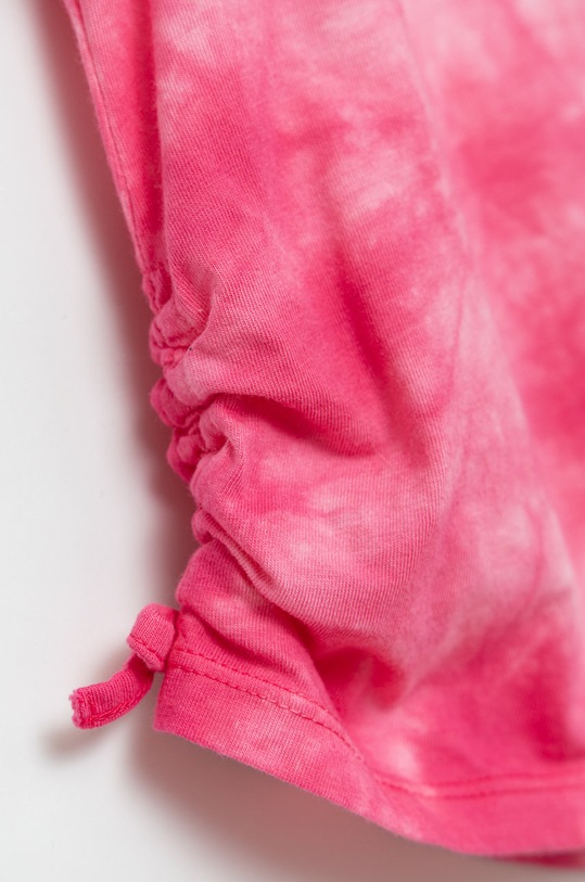 Dziewczynka United Colors of Benetton t-shirt bawełniany dziecięcy 3085G102X.P różowy