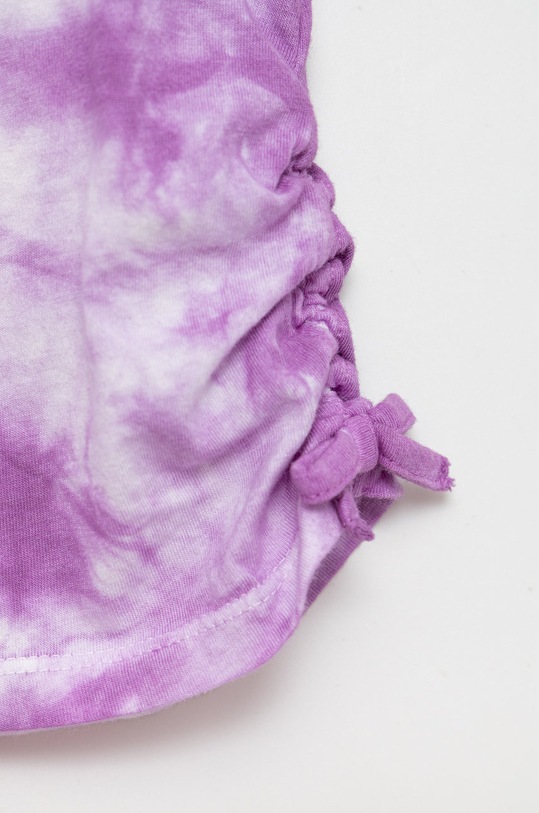 Dziewczynka United Colors of Benetton t-shirt bawełniany dziecięcy 3085G102X.P fioletowy
