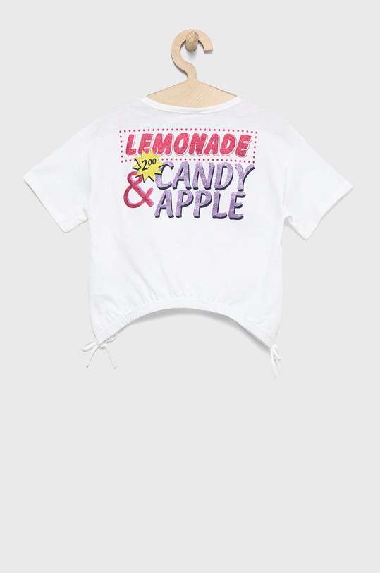 Detské bavlnené tričko United Colors of Benetton 3I1XC104R.G biela SS22