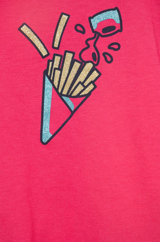 Dziewczynka United Colors of Benetton t-shirt bawełniany dziecięcy 3I1XC104R.G różowy
