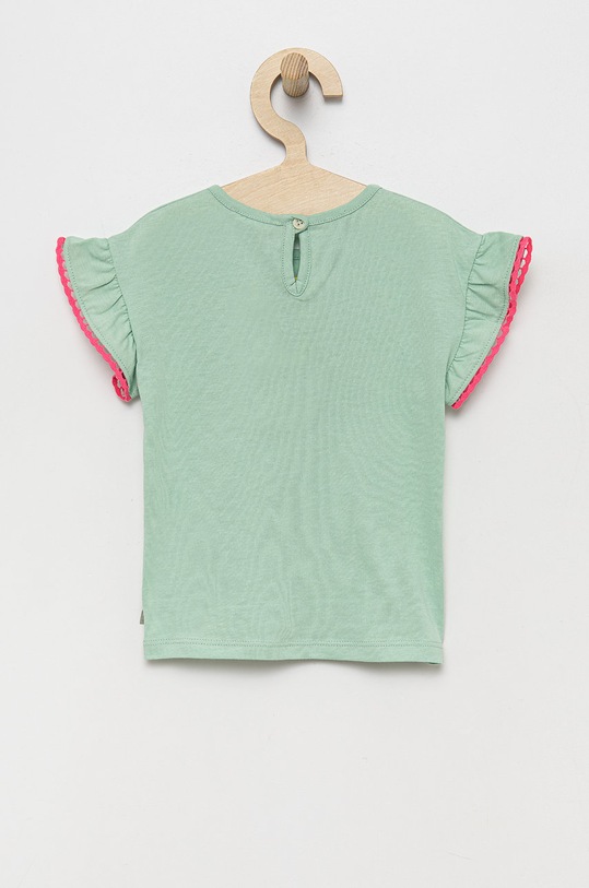 Dječja pamučna majica kratkih rukava United Colors of Benetton 3I1XG102V.P zelena SS22