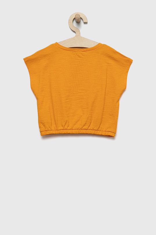Dětské bavlněné tričko United Colors of Benetton 3MM5C104T.G oranžová SS22