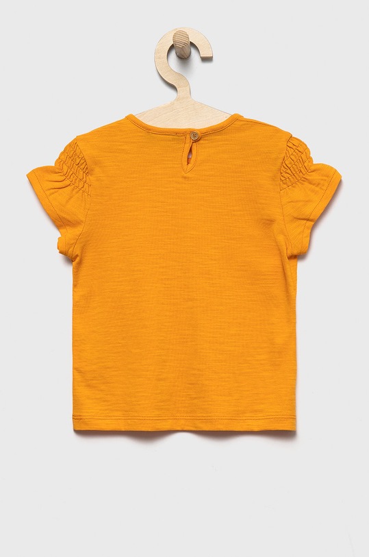 Dječja pamučna majica kratkih rukava United Colors of Benetton 3MM5G102T.P narančasta SS22