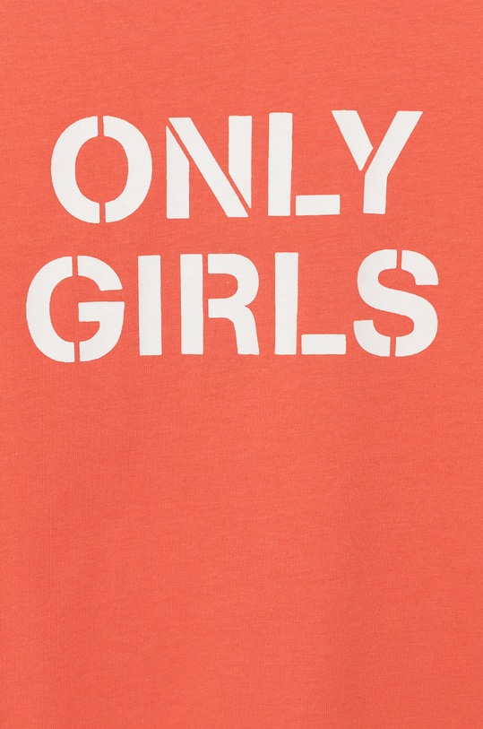 Dziewczynka Kids Only t-shirt bawełniany dziecięcy 15229871.SugarCoral pomarańczowy