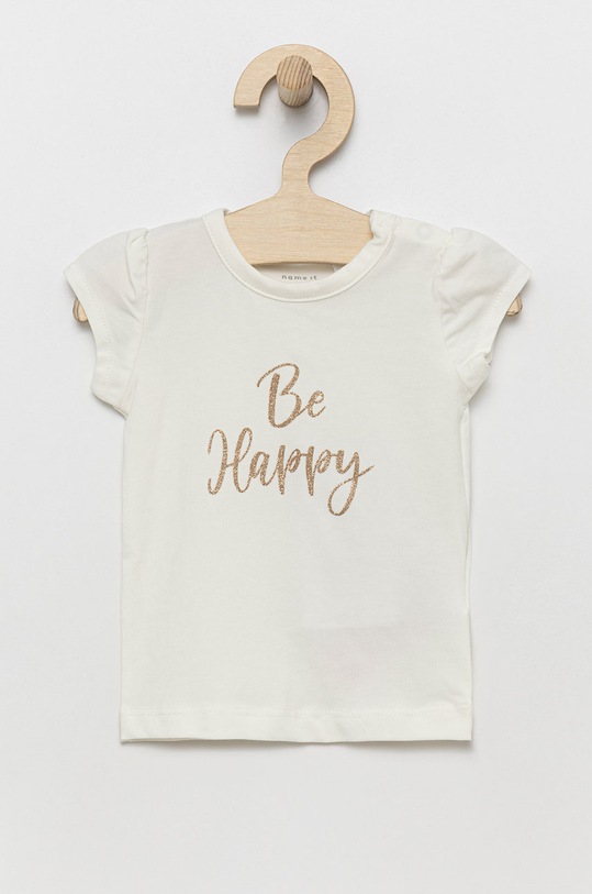 Name it t-shirt dziecięcy z elastanem biały 13203130.WhiteAlyss