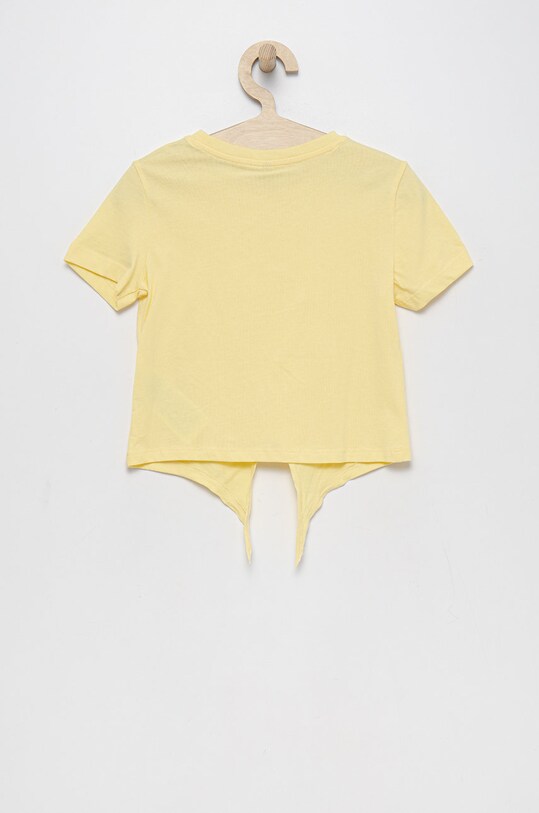 Παιδικό βαμβακερό μπλουζάκι Kids Only 15258236.LemonMerin κίτρινο SS22
