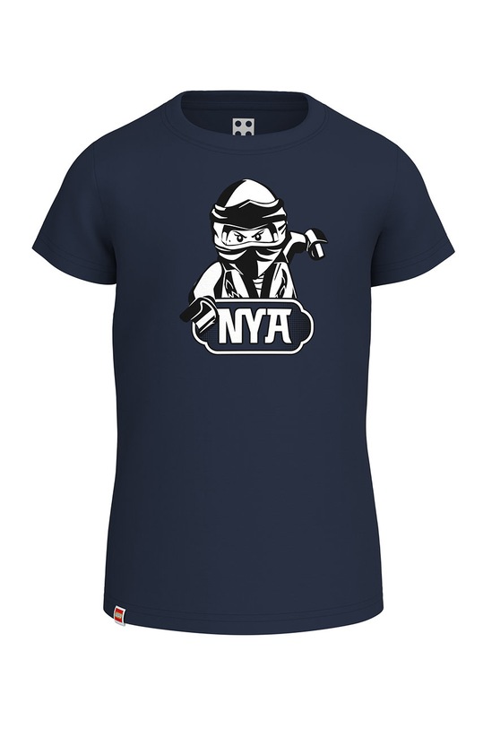Lego t-shirt bawełniany dziecięcy z elastanem granatowy 12010417