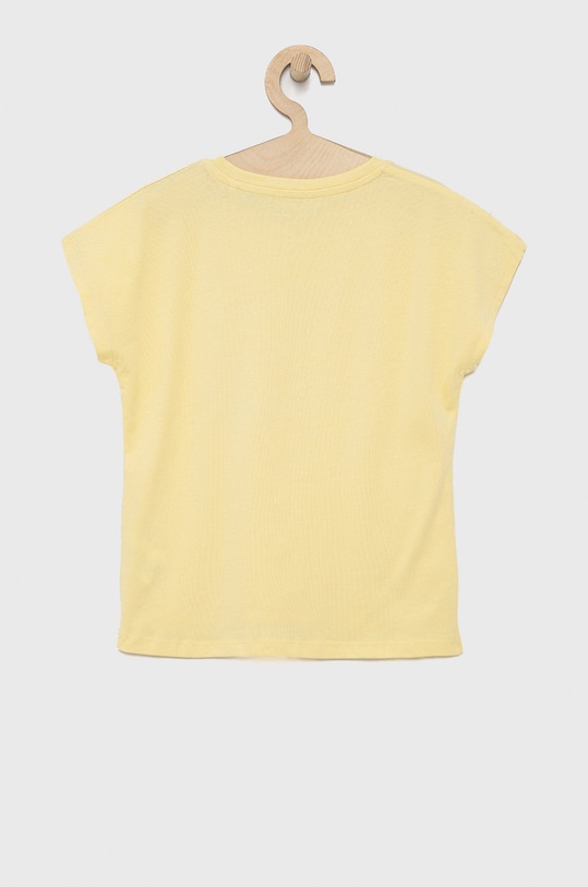 Pepe Jeans tricou de bumbac pentru copii PG502460.037 galben SS22