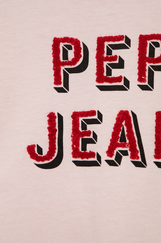 Fete Pepe Jeans tricou de bumbac pentru copii PG502851.315 roz